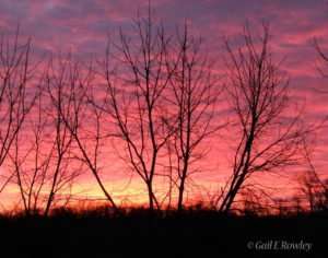 Sunrise in the Missouri Ozarks photo taken by Gail E Rowley Ozark Stream Photography