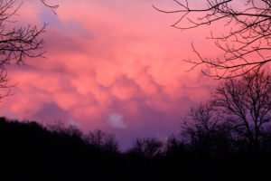 Cloud Formations at Sunset photo taken by Gail E Rowley Ozark Stream Photography