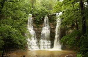 Three Falls is in the Ozarks of Arkansas photo by Gail Rowley